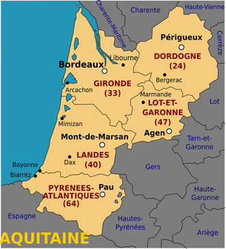 Region Bordeaux Aquitaine ses villes ses courtiers